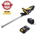 Taille-Haie, 28V TECCPO 2,0Ah Taille-Haie sans fil, Longueur de lame 600 mm, Épaisseur de coupe 20 mm, Lame à double frein, Tête anti-collision, Bouton de démarrage triple sécurité – TDHT01G