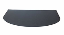 TAPETIN: Tapis en éco-cuir ignifuge pour poêles et cheminées, de catégorie flamme retardant 1-IM, Couleur gris.