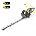 TECCPO Taille-Haies, 600W Taile-Haies électrique,Longueur de Lame 610mm, épaisseur de Coupe 24mm, réglable à 180 °, Ajustement par poignée à 5 Positions, Conception de tête Anti-Collision – TAHT01G