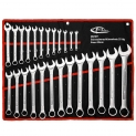 TecTake Jeu de 25 clés mixtes 6-32mm avec sacoche – diverses couleurs au choix – (Rouge | no. 402387)