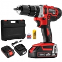 Perceuse visseuse à percussion sans Fil 20V à 2 Vitesses avec marteau et 2 batteries Lithium-ion (2,0 Ah). Mandrin métal 13mm max Couple 45N. m, Charge Rapide 1h