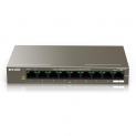 Tenda TEF1109P-8-63W Switch PoE 8 Ports 10/100 Mbps, Switch Ethernet PoE, Port RJ45, 6KV Contre-Foudre, Plug and Play