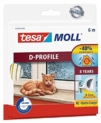 tesa® Calfeutrer joint pour calfeutrer portes et fenêtres, Comble les espaces importants. Joint d’isolation en caoutchouc pour les portes et les fenêtres. Profil auto-adhésif en caoutchouc de haute qualité Durée de vie jusqu’à 8 ans. Résiste aux UV et aux conditions climatiques