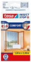 tesa Moustiquaire Comfort Bande Velcro pour Fenêtres, Blanc, 1,2m:2,4m