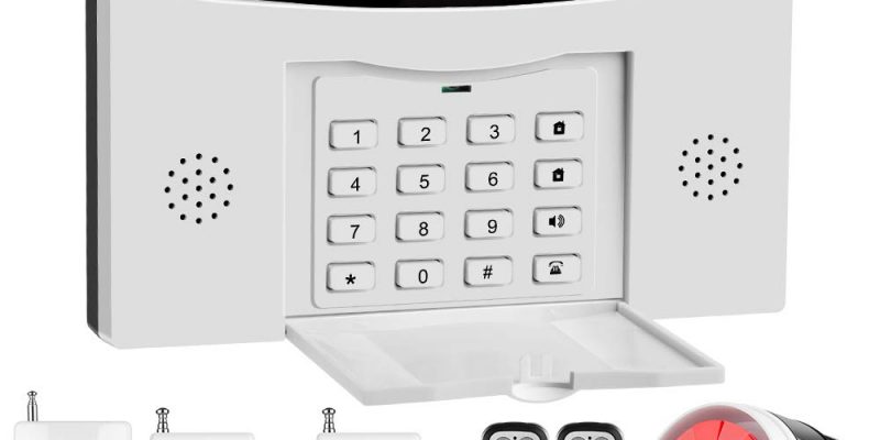 Système d’alarme LCD sans fil GSM et SMS. Un système anti-effraction complet afin de protéger votre maison contre les intrus. Composeur automatique de numéros de téléphone.Extensible et en version Française