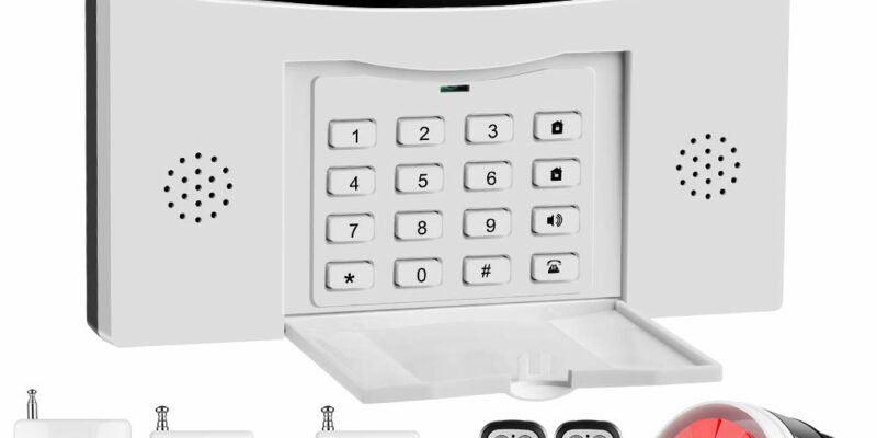 Système d’alarme LCD sans fil GSM et SMS. Un système anti-effraction complet afin de protéger votre maison contre les intrus. Composeur automatique de numéros de téléphone.Extensible et en version Française