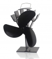 TOMERSUN Ventilateur à poêle alimenté par la chaleur, avec 3 lames pour cheminée / poêle à bois.