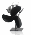 TOMERSUN Ventilateur à poêle alimenté par la chaleur, avec 3 lames pour cheminée / poêle à bois.