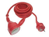 Trango Rallonge électrique d’extérieur Protection IP44 – Noir/rouge 5m in rot