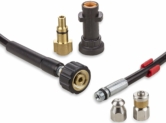Tuyau Déboucheur Canalisation pour Nettoyeur Haute Pression 30m, 200 bar – Kit Furet compatible avec Karcher, Parkside, Lavor, Bosch Professional – avec Buse Fixe, Buse Rotative KNOFER