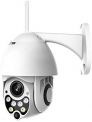VCB Caméra sans Fil FHD 1080 P Caméra de vidéosurveillance Système de Surveillance WiFi avec détection de Mouvement par Vision Nocturne Audio IP 2 Voies Caméras sans Fil PTZ – Blanc (EU)
