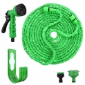 VEGKEY Tuyau d’Arrosage Extensible 30M / 100FT, Tuyau d’arrosage Rétractable, Tuyau d’arrosage Extensible Vert Extensible Rétractable avec 8 Fonction Pistolet