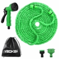 VEGKEY Tuyau d’arrosage Flexible et Extensible,100 Feet 30m Tuyau d’arrosage Extensible Rétractable avec 9 Fonction Pistolet Haute Pression