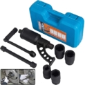VEVOR Multiplicateur de Couple Clé 1:78, Clé à Choc avec 4 Douilles en Acier d’Alliage, Coffret Clé Démultiplicateur de Couple Force 7500 NM, Outillage Automobile pour Démontage d’Écrou de Roue