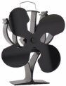 VODA Nouveau conçu pour 4 Lames Chaleur Alimenté Poêle Ventilateur pour Bois/bûches Brûleur/cheminée – Respectueux de l’environnement