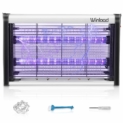 Winload Lampe Anti Moustique Électrique, 4W LED Tue Mouches Destructeur D’ Insectes, UV Lampe Anti Moustiques, Tueur Lampe Répulsif, Piège à Moustique Tueur pour Maison Bureau, Efficace Portée 80m²