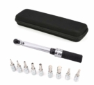 wishing Clé dynamométrique 1/4″, 1 à 25 Nm Kit d’entretien Jeu de douilles à cliquet Kit de réparation Idéal pour vélos de route et de montagne les vélos de carbone, mécanique de Professional
