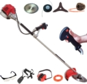WOLLEN G312 Debroussailleuse thermique 58cm3, 5HP, 3.5kW, 10 accessoires professionnels