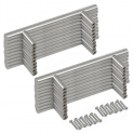 Yahee 20pcs poignées meuble inoxydable T barre pour armoire tiroir placard portes 128mm