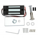 YAVIS Serrure électrique magnétique 60 kg 135Lbs Serrure électromagnétique pour système de contrôle d’accès, Verrouillage de Porte magnétique DC 12V, sécurité extérieure et intérieur