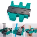 YIHAIC Jauge de Contour Plastique,tuyaux de bobinage, cadres circulaires,Professional Plastic Profile Contour Gauge Duplicator Wood Marking Tool Tiling Laminate Tiles General Tools (Vert)