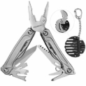YOUNGDO Pince Multifonction 11 Fonctions, Multi-Outils Pince 18 en 1, Multi Pince à Outils en Acier au Carbone Survie/Camping/Randonnée/Chasse/Pêche/Réparation (Pince Multi Usage+1 Tourvenis)