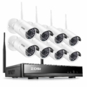 ZOSI 8CH HD 1080p NVR Enregistreur Vidéosurveillance sans Fil 8pcs Caméra IP WiFi 2,0MP Caméra sans Fil 1080p 30m Vision Nocturne IP66 APP Gratuite Smartphone & Mac & Windows sans Disque Dur